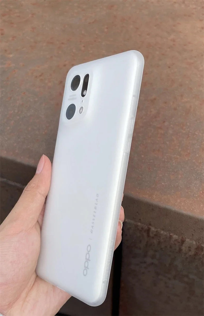 Matte Transparent Case For Oppo Find X5 Pro Ultra Thin Case For Find X5 Cover TPU Soft Silicone Simple Fashion Shell Bumper Capa