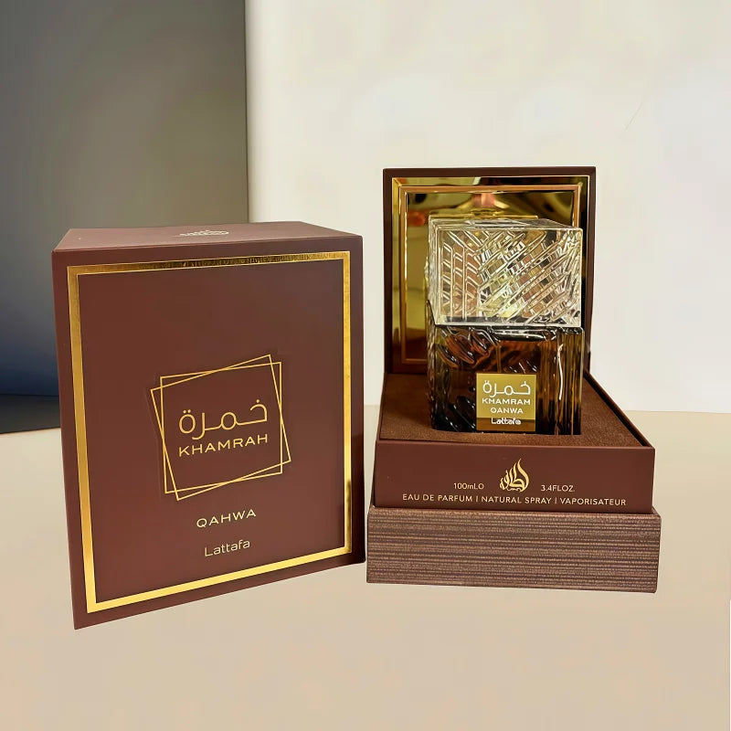 100ml  Arab Perfumes Khamrah Long-lasting Sandalwood and Pine Scent Cologne Men's Luxury Perfume Gift