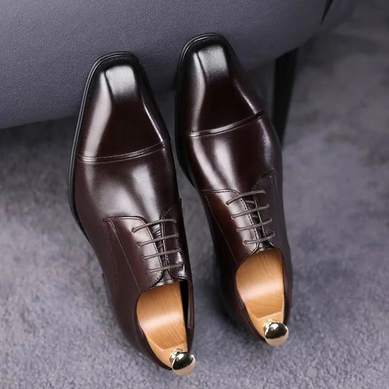 Luxury Designer Italian Style Autumn Polished Elegant Social Shoes Men Business Formal Casual Flat Shoes Men Party Wedding Shoe