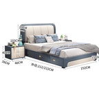 Upholstered Bedroom Bed Cute Aesthetic Children Single Bed Nightstands French Frame Muebles Para El Hogar Home Accessories