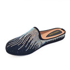 Venus Chan Elegant Flat Shoes for Woman Fashion Comfortable Party Slippers 2024 Latest Design Nigeria Gold Color Half Shoes
