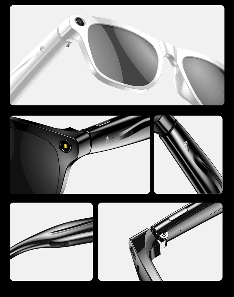 Smart Glasses AI GPT 8K HD Camera Bluetooth Call 260Mah Battery Voice Assistant Translate Identify Objects Smart Glasses