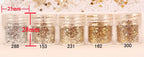 Holographic Glitter set 4 different shines Nail Sequins 10 grams each jar Holographic Cosmetic Festival Chunky Glitters Sequins