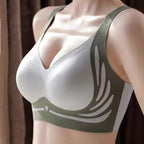 Plus Size Super Gather Push Up Bras Women Soft Support Seamless Underwear Female Full Cup Lift-Up Bras Wireless Soft Sleepwear