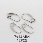 (1941) 20MM 24K Gold Color Plated Carved Earring Hook Jewerly Making Diy Jewelry Findings Accessories