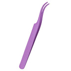 1Pc Lash Tweezers Eyelash Extensions Makeup Tools Stainless Steel Eyebrow Eyelash Tweezers Professional Lash Applicator Tool