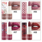 HANDAIYAN 8 Colors Velvet Nude Lipstick Sexy Red Pigments Makeup Matte Lip Stick Long Lasting Waterproof Professional Cosmetics