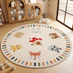 Children's Room Living Room Bedroom Bedside Carpet Round Room Maintenance Free Carpets Sound Insulation Anti Slip Cartoon Rug