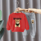 Children's Clothing Boy Sets Spring Autumn Mother Kids Girls Outfits Suits Baby Cute Sports Hoodie Trousers 2pcs Toddler Clothes