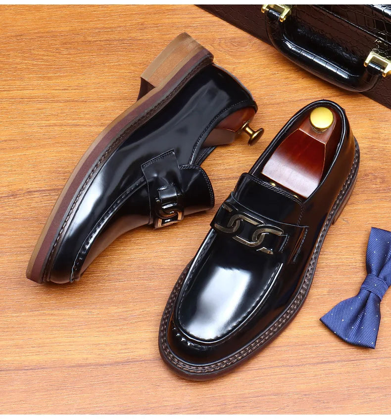 2024 New Shoes For Men Loafers Mens Dress Shoes Leather Shoes Man Male Genuine Leather Social Shoes