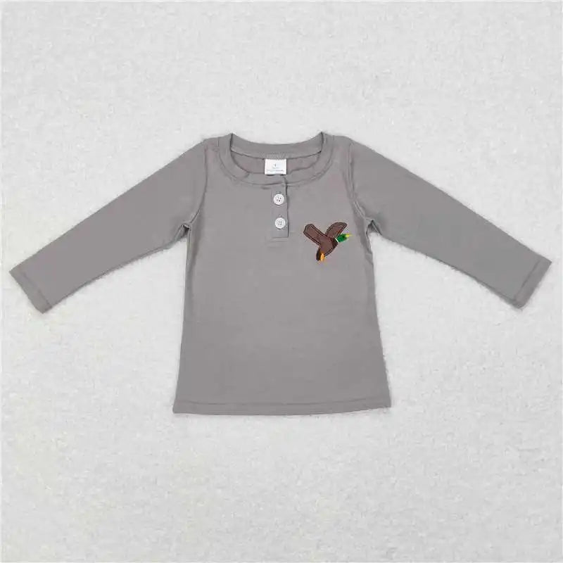 Wholesale Children Long Sleeves Mardi Gras Infant Kids Zipper Tee T-shirts Baby Boy Shirt Toddler Lapel Cotton Pullover Top
