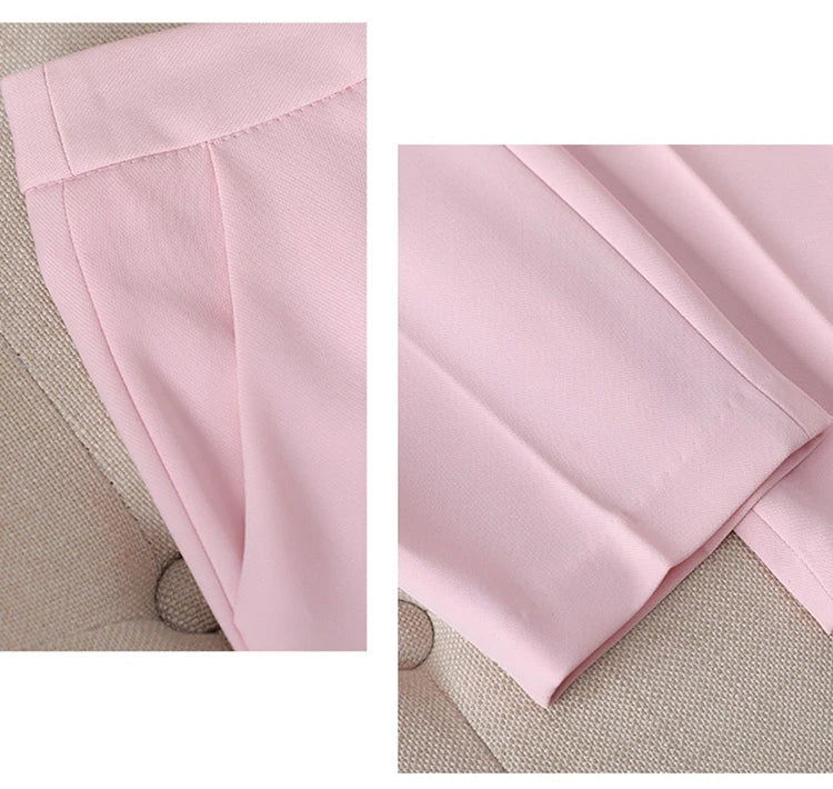 Women's Winter Retro Casual Irregular Suit Jacket Half Skirt Set Commuting Solid Double Breasted Suit Half Skirt Two-piece Set
