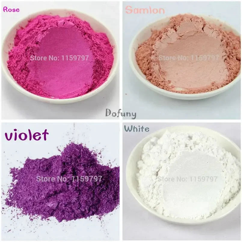 20g Sample Pack Natural Mineral Mica Powder 120+ Colors for DIY Nail Art Soap Candle Dye Makeup Eyeshadow Epoxy Resin Craft