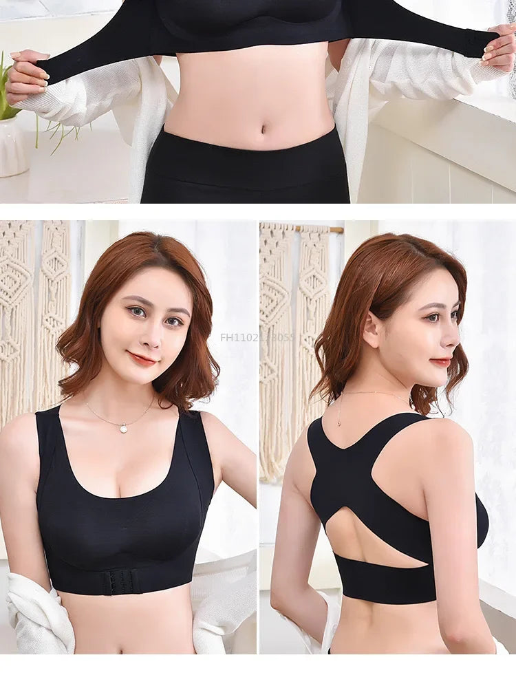 Posture Correction Bras Underwear Women Prevent Hunchback Bra Push Up Brassiere Shockproof Sports Fitness Vest Lingerie Tank