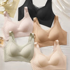 High-quality Soft Support Women's Underwear Is Supported By A Small Breast, Showing A Large, Traceless and Beautiful Back Bra
