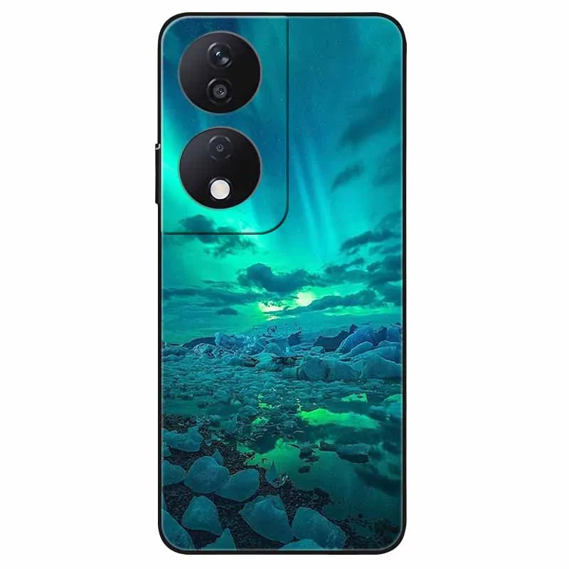 For Honor 90 Smart 5G Case 6.8'' Animal Painted Wolf Lion Silicon Phone Cover For Honor 90 Smart TPU Coques Protect Shell Capa