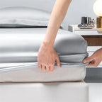 Premium Egyptian Cotton Bedding Fitted Sheet Elastic Band Around Mattress Cover Double Queen King Size Bed Cover No Pillowcase