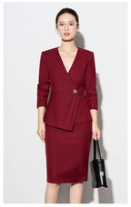 ZJYT Autumn 2025 Women Blazer Skirt Suit 2 Pieces Matching Sets Korean Fashion Office Lady Outfit Business Commuter Work Wear