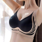 Plus Size Super Gather Push Up Bras Women Soft Support Seamless Underwear Female Full Cup Lift-Up Bras Wireless Soft Sleepwear