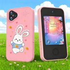 [Smart Phone] 2.8" Kids Smart Phone for Girls | Dual Camera| USB | 600mA battery| Game&Music&Alarm&Calculator，Kids Camera