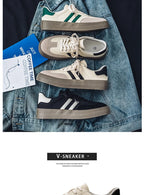 Men's Trendy Popular Leisure Shoes Versatile Soft Leather for Men Sneakers Man Low-top Wear-resistant Sports Walking Footwear