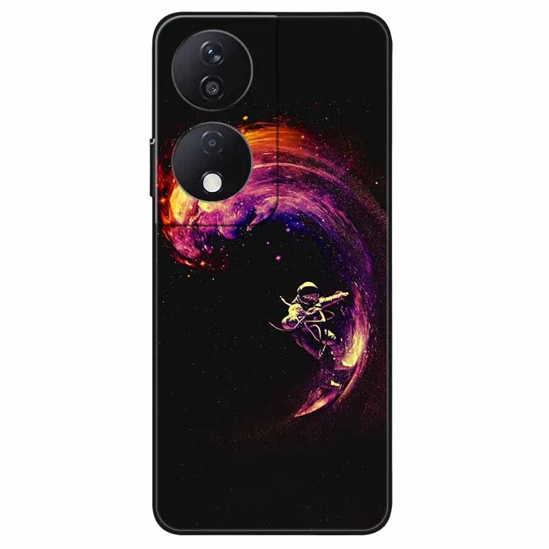 For Honor 90 Smart 5G Case 6.8'' Animal Painted Wolf Lion Silicon Phone Cover For Honor 90 Smart TPU Coques Protect Shell Capa