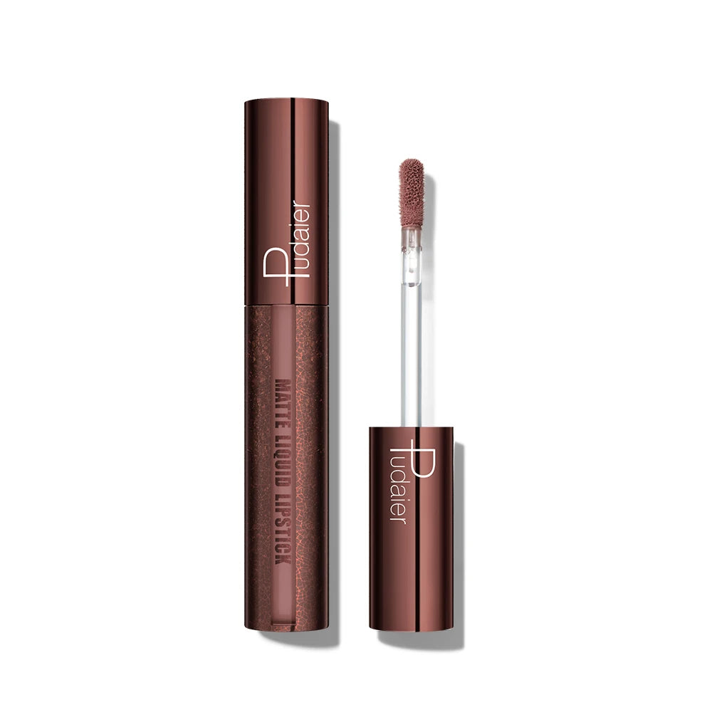 Pudaier Velvet Matte Liquid Lipstick | Waterproof & Transfer-Proof Lip Gloss | Long Lasting Lip Stain (5 Shades) | Kiss Proof, N
