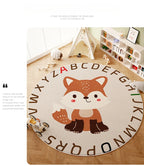 Children's Room Living Room Bedroom Bedside Carpet Round Room Maintenance Free Carpets Sound Insulation Anti Slip Cartoon Rug