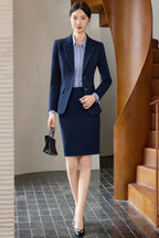 AIyssa Fashionable professional women's clothing, high-quality two-piece suit jacket + skirt. Sophisticated and elegant