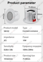 Smart Home Touch Screen 4inch WIFI Android11 bluetooths audio in Wall Amplifier Control Background Music Ceiling Speakers system