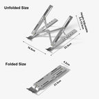 Adjustable Laptop Stand Aluminum Alloy Desktop Holder Foldable Portable Bracket for Macbook Air Pro  Notebook Tablet Pad Cooling