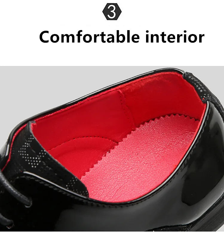 Elegant Red Men's Casual Leather Shoes Pointed-Toe Lace-up Men's Dress Shoes Comfortable Formal Shoes zapatos de vestir hombre