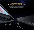 Portable 14inch IPS Dual Screen Laptop Intel Core I7 1255U 1920*1080 Computer 16GB DDR4 1TB SSD WIFI6 BT5.2 windows 11 Notebook