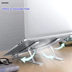 Adjustable Laptop Stand Aluminum Alloy Desktop Holder Foldable Portable Bracket for Macbook Air Pro  Notebook Tablet Pad Cooling