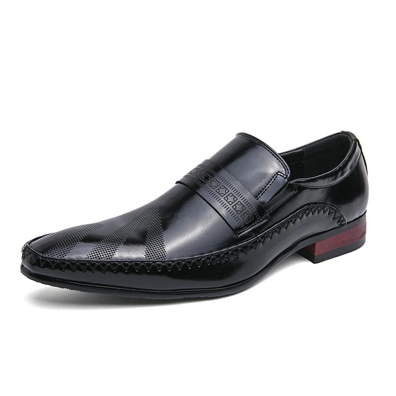 Luxury Dress Shoes Man Classic Leather Shoes Brand Men's Italian Shoes Pointed Toe Business Formal Shoes For Men Oxfords Loafers