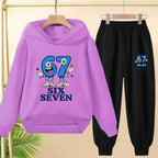 Kids Leisure Clothes Boy Girls Spring Hoodie 67 six seven Print Graphic Children Clothing 3 To 12 Age Comfortable Sportswear Set