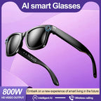 Smart AI Translation Smart Glasses Take Photos Recognizing Objects 4K Camera Bluetooth Music Call Intelligent Recording Glasses