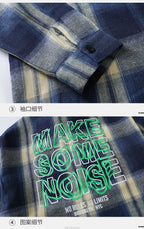 Children New Fashion Blue Plaid Shirt for Boy Casual Blouse Kids Cotton Top Spring Long Sleeve Baby Boy Clothes Outfit Age 5-14Y