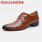 Elegant Leather Men Shoes Italian Formal Dress Male Footwear Luxury Brand Fashion Moccasins Office Working Oxford Shoes for Man