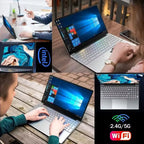 NEW Arrival Intel Core i7-8650U Slim Laptop 14.1 Inch Windows 11 Pro 12GB RAM 512GB 1TB SSD Office Study Computer PC Notebook