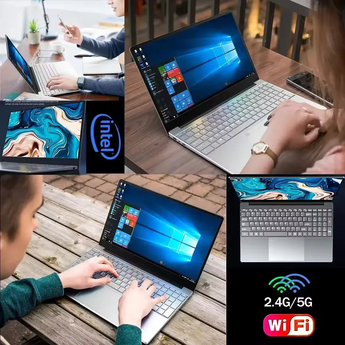 NEW Arrival Intel Core i7-8650U Slim Laptop 14.1 Inch Windows 11 Pro 12GB RAM 512GB 1TB SSD Office Study Computer PC Notebook