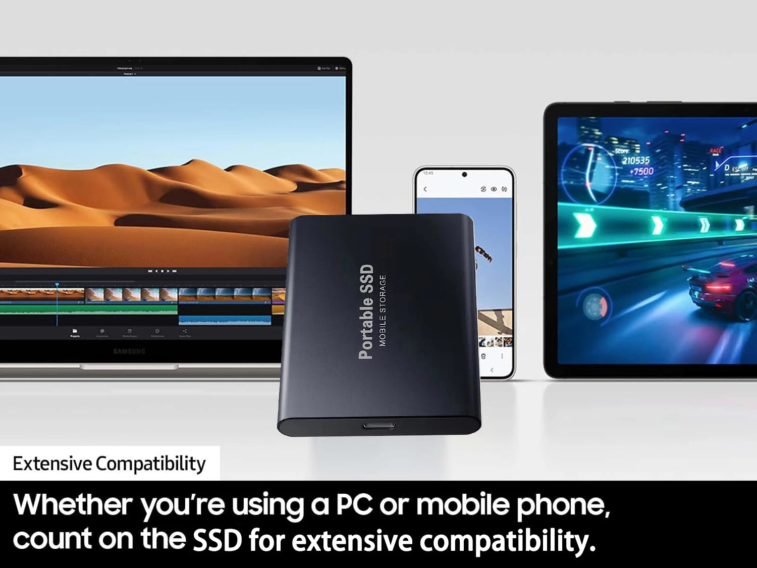 Metal Casing HDD 16TB External Hard Drive Type-C USB3.2 Solid State Hard Disk 2TB 4TB Mobile Storage Device For PC MAC Laptop