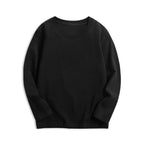 Black White Basic Cotton T-shirt for Boys Girls Clothes Children's Long Sleeve Solid Tops Kids 2 to 14 Years Leasure Wear Tshirt