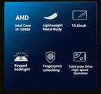 15.6' Intel Core I9 10980HK Windows 11 Pro Laptop Computer 32GB RAM 512GB 1TB 2TB SSD Portable Notebook PC Office Study Laptops