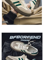 Men's Trendy Popular Leisure Shoes Versatile Soft Leather for Men Sneakers Man Low-top Wear-resistant Sports Walking Footwear
