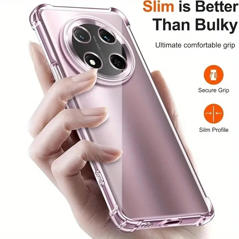 Thick Shockproof Silicone Phone Case For Honor 90 200 Smart 400 Lite Magic 5 6 7 Pro Magic5 Magic6 Magic7 Protection Clear Cover