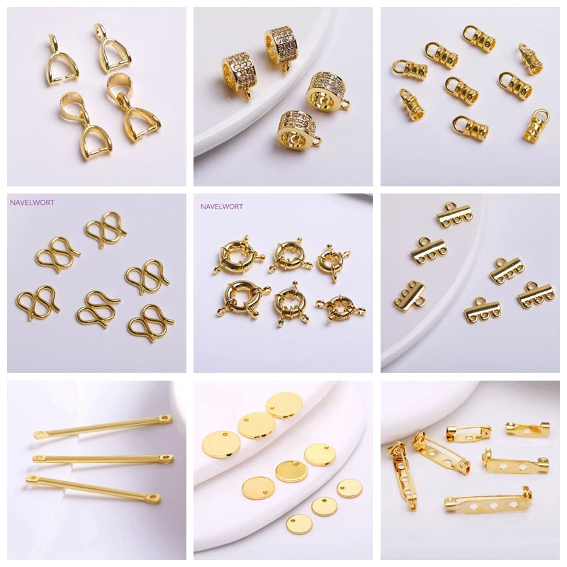 1.5mm/2mm Thin Chains 14K/18K Gold Plated O Chain For Bracelet Necklace Making Accessories DIY Jewelry Making Findings Wholesale