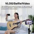 Smartphone Wireless Magnetic Monitor Screen For Smartphone Vlog Live Stream Video Recording Screen Phone Rear Camera Selfie