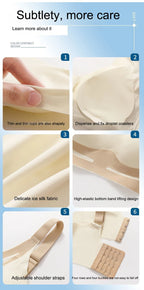 Plus Size Super Gather Push Up Bras Women Soft Support Seamless Underwear Female Full Cup Lift-Up Bras Wireless Soft Sleepwear