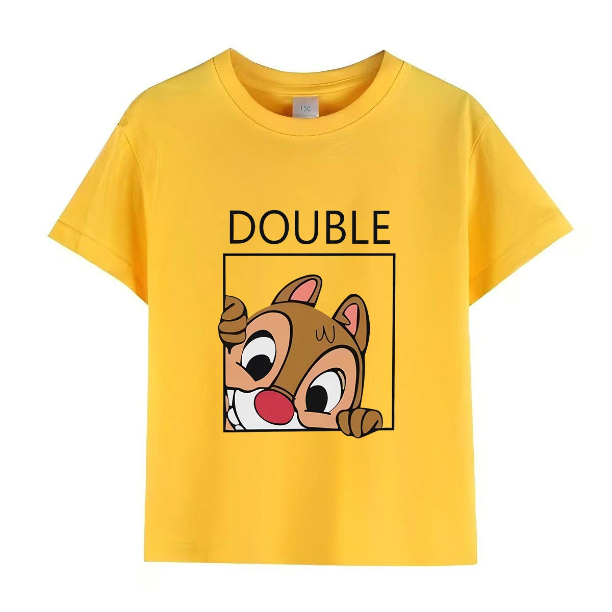 Chip and Dale Disney Kids Tshirts Cartoon Double and Trouble Print Summer Twins Tops Tees Funny Boys Girls Best Friends Shirts